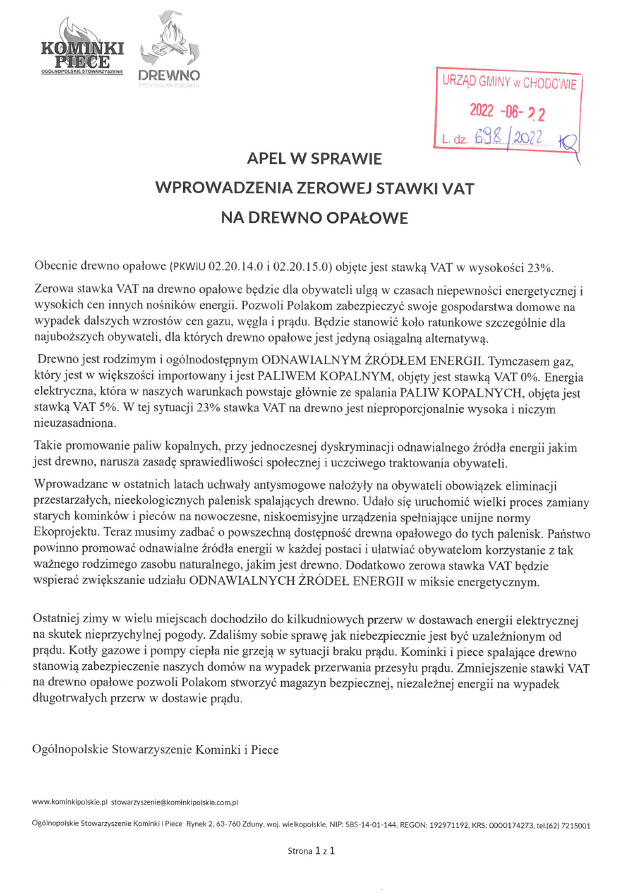apel w sprawie wprowadzenia zerowej stawki Vat na drewno opałowe.png